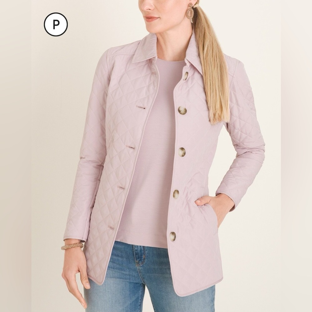 Chicos Petite Quilted Jacket NWT